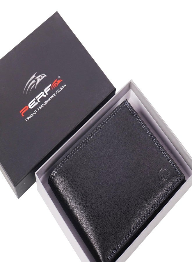 PERF Men’s Genuine Leather Wallet | Classic Solid Design | Multi-Compartment | Premium Feel & Royal Aesthetic | Stylish Modern Finish - Image 2